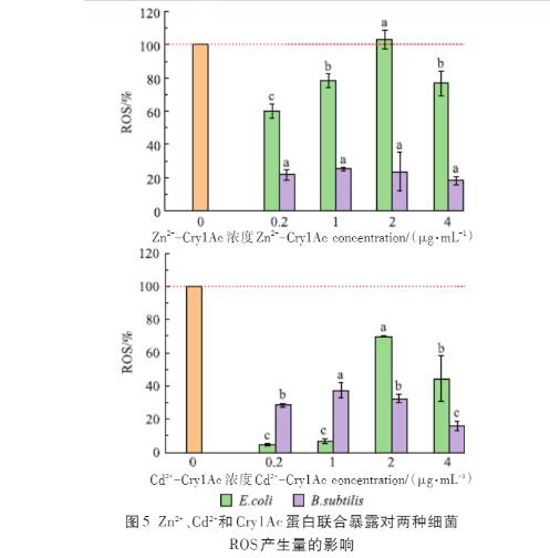 Zn2+、Cd2+、Cry1Ac蛋白单独及联合暴露对大肠杆菌和枯草芽孢杆菌的毒性作用（三）